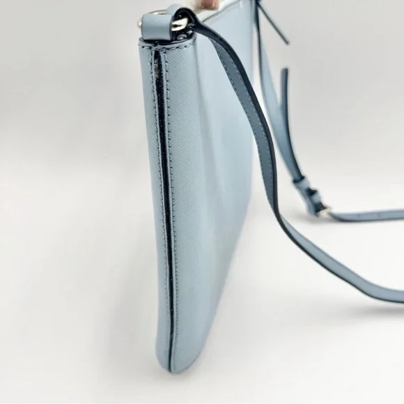 Kate Spade Sadie North South Crossbody Bag in Light Blue Silver Hardware EUC - Picture 5 of 8